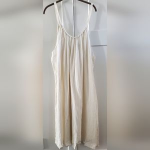 Kona Sol women's creme beach cover-up 1X-2X